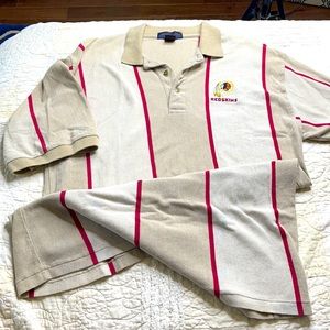 Red Skins striped polo